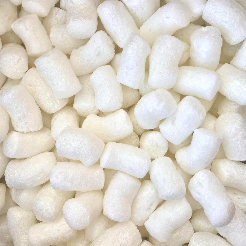 Aruva Kitchen Biodegradable Peanuts 0.5 cu ft naturaly antistatic compostable popcorn for packaging - Image 1